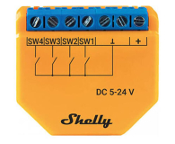 Shelly Kontroler/aktywator scen PLUS i4 DC WIFI, napięcie 5-24V DC Plus i4 DC - 1305809 - zdjęcie 1